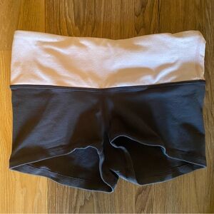 lululemon athletica Two-Tone Black Light pink Shorts